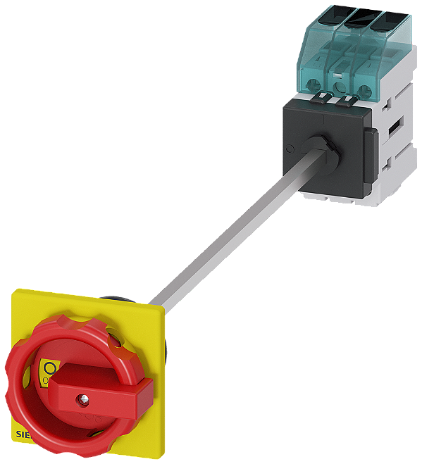 Seccionador De Corte Em Carga 3LD3 Iu 40 A Interruptor Principal 3 Polos Potência Nominal De Operação A CA-23 A A 400V 18,5 Kw Fixação No Piso Interruptor De Base Com Acoplamento Da Porta Fixação De Orifício Central 22,5mm 3LD3348-0TK53 Siemens