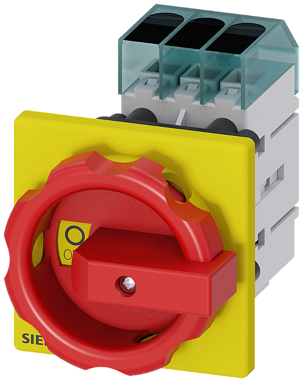 Seccionador De Corte Em Carga 3LD3 Iu 40 A Interruptor Principal 3 Polos Potência Nominal De Operação A CA-23 A A 400V 18,5 Kw Fixação Frontal Interruptor De Base Com Fixação De Orifício Central 22,5mm Acionamento De Manípulo 3LD3354-0TK53 Siemens
