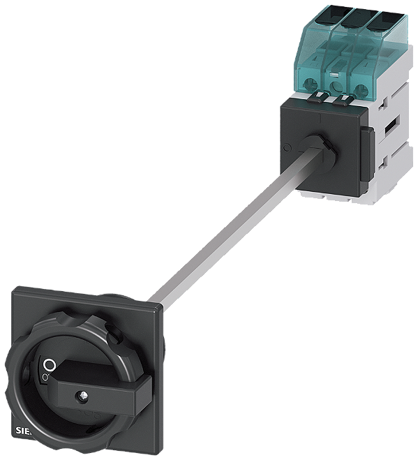 Seccionador De Corte Em Carga 3LD3 Iu 63 A Interruptor Principal 3 Polos Potência Nominal De Operação A CA-23 A A 400V 22,0 Kw Fixação No Piso Interruptor De Base Com Acoplamento Da Porta Fixação De Orifício Central 22,5mm 3LD3448-0TK51 Siemens