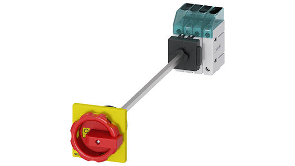 Seccionador De Corte Em Carga 3LD3 Iu 63 A Interruptor Principal 3 Polos+N Potência Nominal De Operação A CA-23 A A 400V 22,0 Kw Fixação No Piso Interruptor De Base Com Acoplamento Da Porta Fixação De Orifício Central 22,5mm 3LD3448-0TL53 Siemens