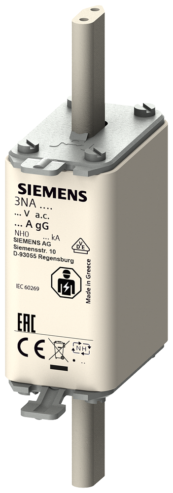 Fusível Nh T.0 63A 500Vca 3NA3022 SIEMENS