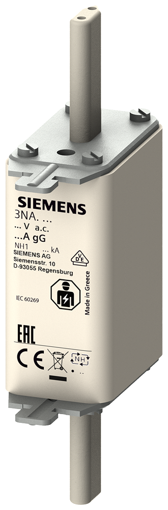 Fusível Nh T.1 63A 500Vca 3NA3122 SIEMENS