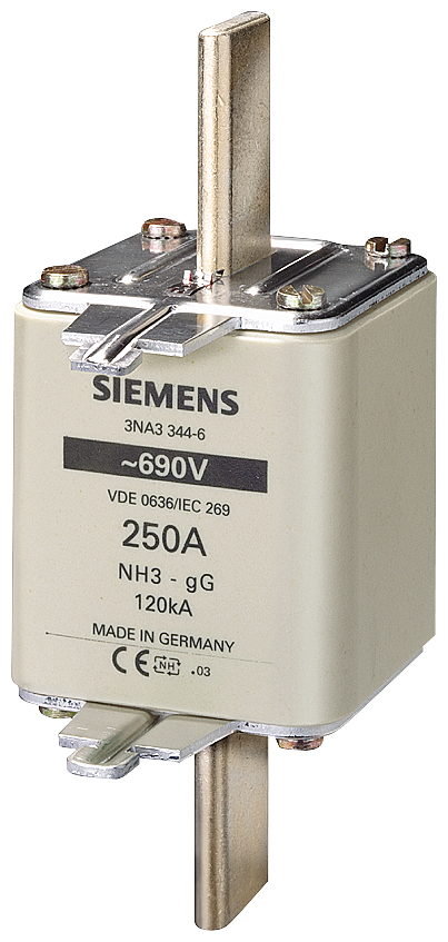 Fusível Nh T.3 400A 690Vca 3NA3360-6 SIEMENS