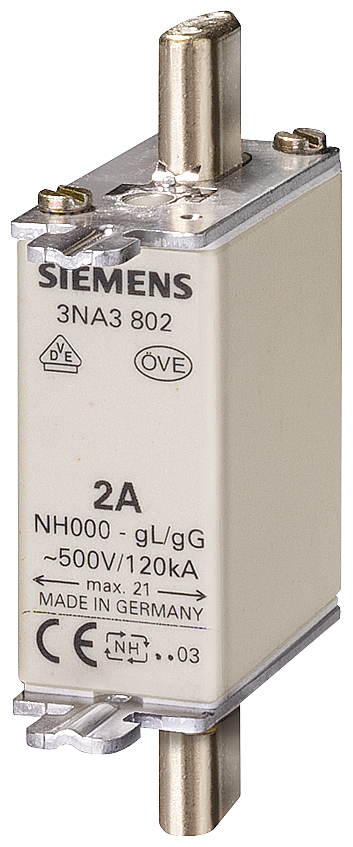 Fusível Nh T.000 125A 400Vca 3NA3832-8 SIEMENS