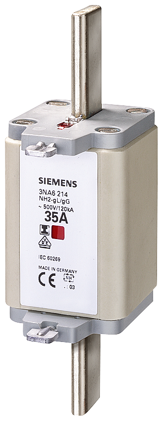 Fusível Nh T.2 63A Isol 500Vca 3NA6222 SIEMENS
