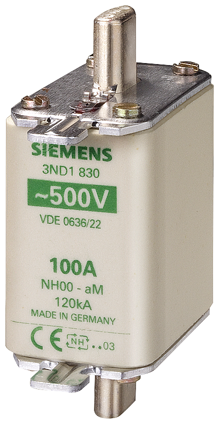 Fusível Nh Am T.00 100A 500Vca 3ND1830 SIEMENS