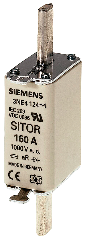 Fusível Sitor T.0 125A 1000V 3NE4122 SIEMENS