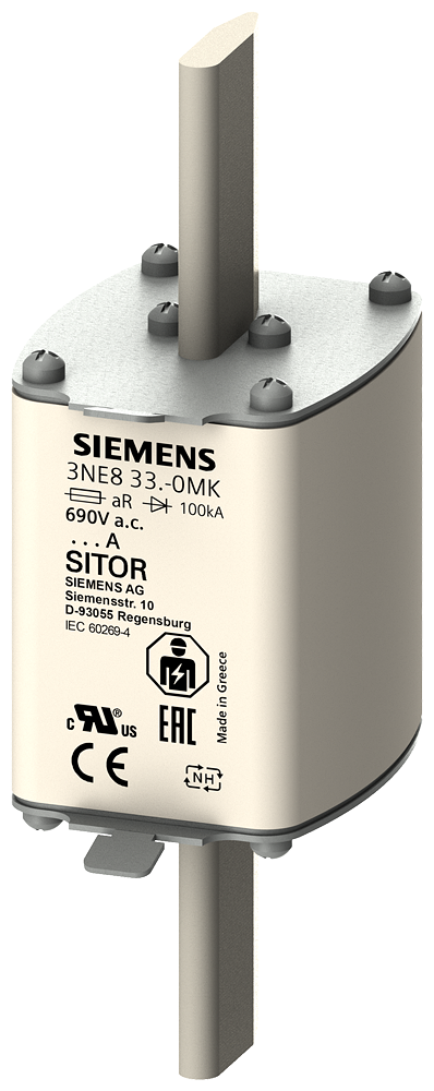 Fusível Sitor T.2 400A 690V 3NE8332-0MK SIEMENS