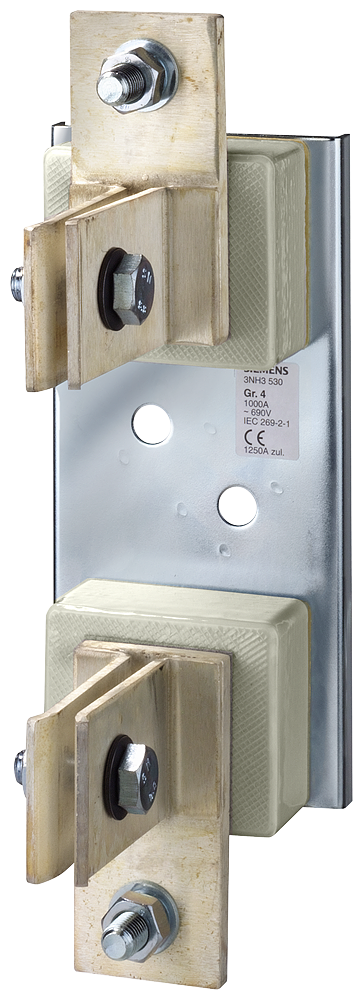 Adaptador Para Fusíveis Para Baixa Tensão E Alta Potência Tam 4 De 1 Polo 1250A 690V Conexão Plana Base Fusível Nh Sentron 3NH3 Para Elementos De Fusível Nh Dispositivos De Proteção Sentron - Uma Escolha Segura 3NH3530 Siemens