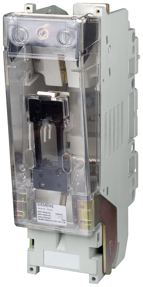 Adaptador Para Fusíveis Para Baixa Tensão E Alta Potência Tam 4A De 1 Polo 1250A 690V Com Conexão Plana Base Fusível Nh Sentron 3NH7 Para Elementos De Fusível Nh Dispositivos De Proteção Sentron - Uma Escolha Segura 3NH7520 Siemens