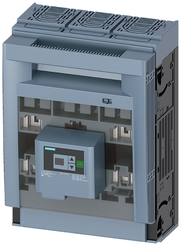 Sentron Seccionadora-Fusível Sob Carga 3NP1 De 3 Polos NH2 400 A Para Estrutura E Instalação Em Placa De Montagem Terminal De Caixa Monitorização Dos Fusíveis EFM20 Eletrônico Nível Da Cobertura 70mm Interruptor-Seccionador De 3NP1153-1DA23 Siemens