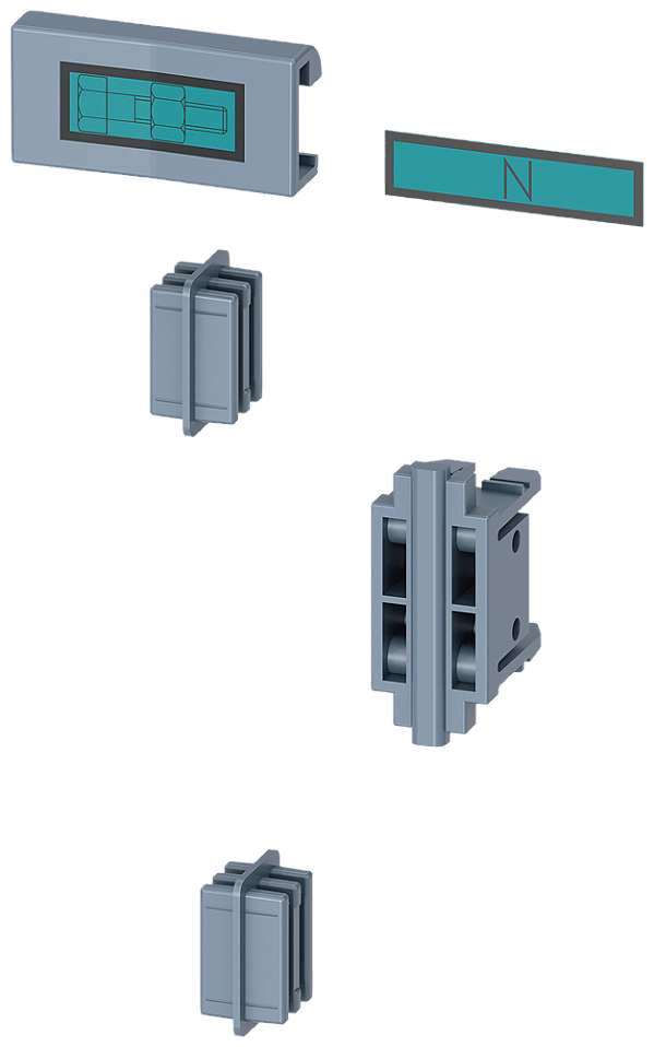 Conjunto De Montagem Para Conexão Mecânica De 1 E 3 Polos 3NP1 Para Tamanho Da Estrutura NH000 De Montagem Da Estrutura Acessórios Para Secc Corte Carga Fusível 3NP1 Conjunto De Montagem Sentron 3NP19 Como Acessórios Para Chave 3NP1921-1EC00 Siemens