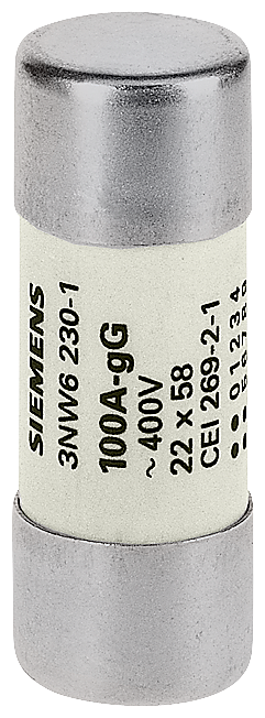Fusível Cilind 22X58Mm Gg 63A 3NW6222-1 Siemens