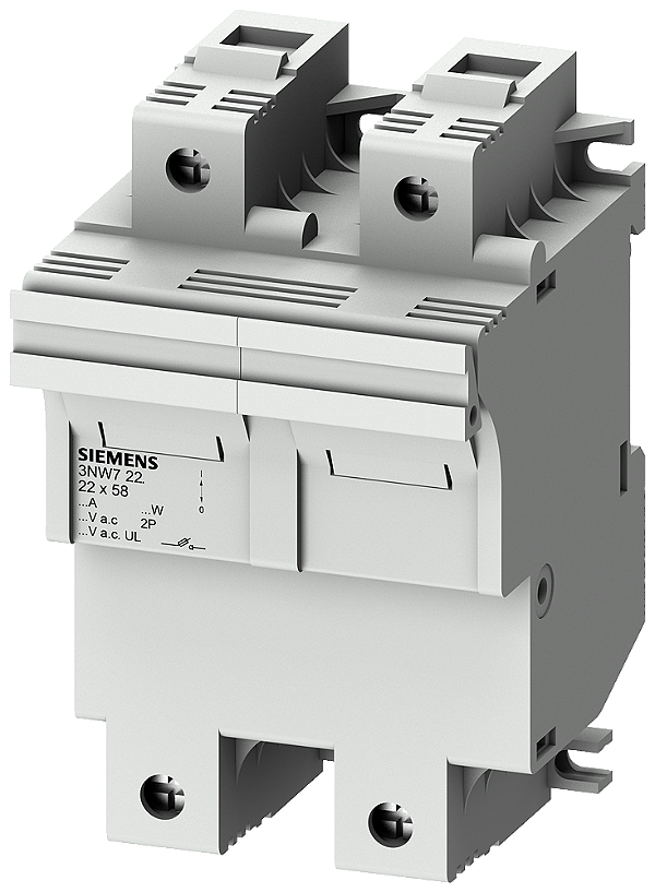 Base Fus Cilind 22X58Mm 100A 2P 3NW7221 Siemens