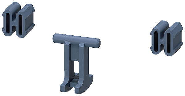 Dispositivo De Ligação Mecânica Bloqueio Lateral Para Contator 3RT202 3RT232 Composto De 2 Conectores E 1 Armadura Magnética Para 1 Combinação Simples Eficiente E Sempre Atual - O Sistema De Componentes Modulares Sirius 3RA2922-2H Siemens