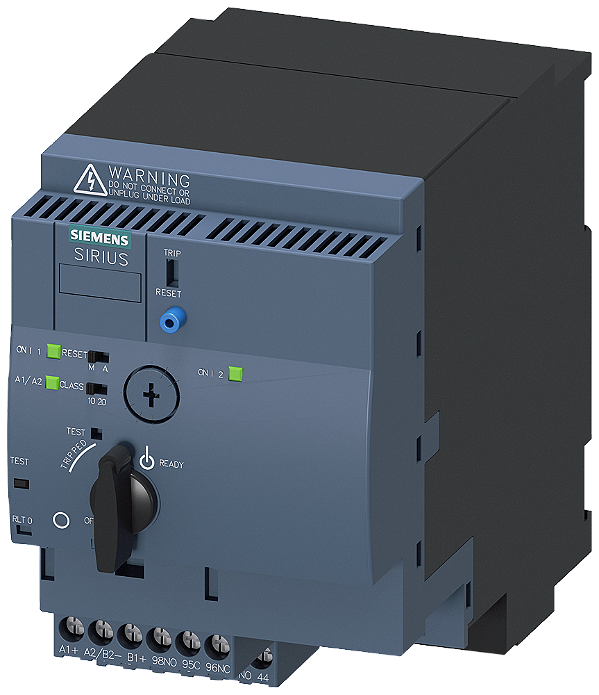 Sirius Derivação Compacta Motor De Partida Reversa 690 V CA/24 V Cc 50 60 Hz 0,32 1,25 A IP20 Conexão Do Circuito De Corrente Principal Encaixável Sem Terminais Conexão Do Circuito De Corrente De Comando Conexão Parafusada 3RA6250-1BB33 Siemens