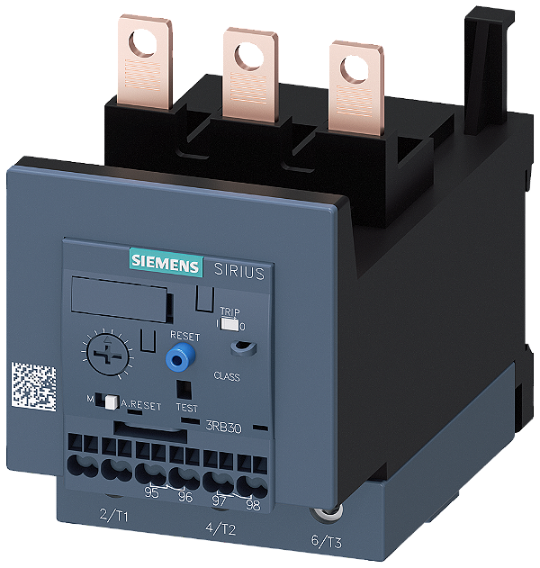 Relé De Sobrecarga 32 115 A Eletrônico Para Proteção De Motor Tamanho S3 Classe 10E Montagem Em Contator Circuito Principal Parafuso Circuito Auxiliar Terminal De Mola Reset Manual Automático Relé De Sobrecarga Electrónico Sirius 3RB3046-1XD0 Siemens