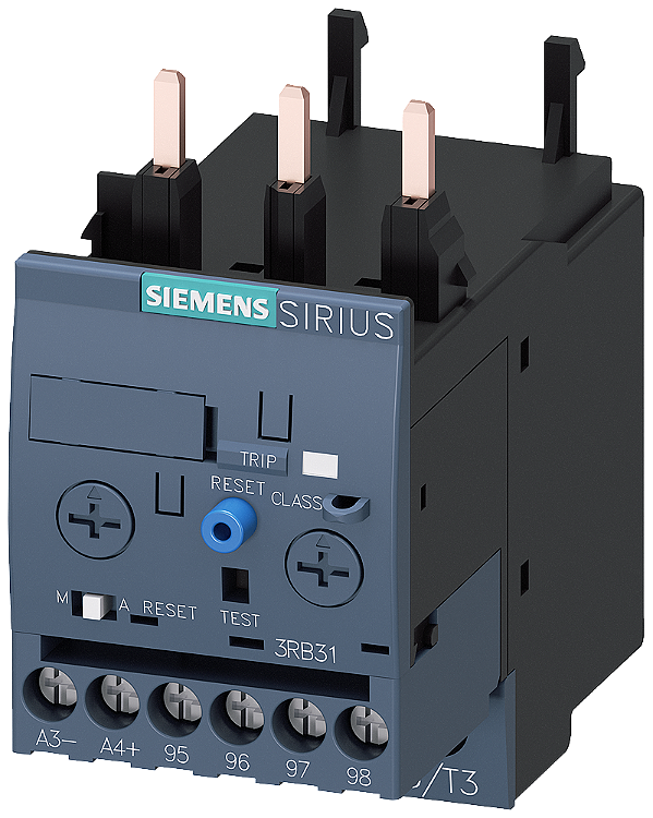 Relé De Sobrecarga 1 4 A Eletrônico Para Proteção De Motor Tamanho S0 Classe 5 30 Montagem Em Contator Circuito Principal Parafuso Circuito Auxiliar Parafuso Reset Manual Automático Detecção Interna De Aterramento Relé De 3RB3123-4PB0 Siemens