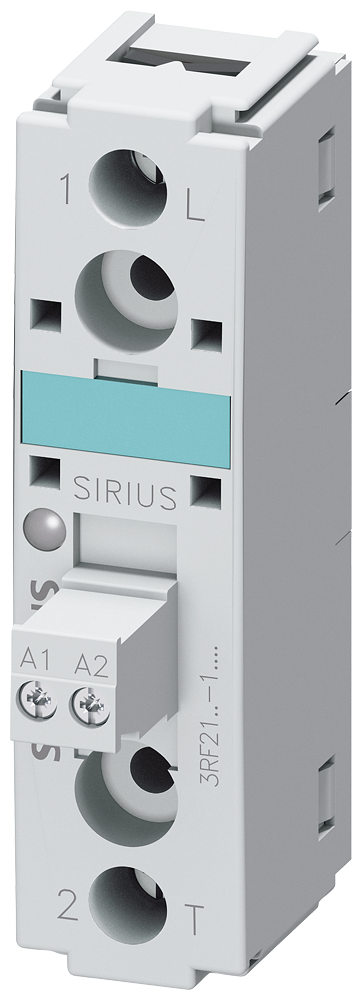 Relé De Estado Sólido De 1 Fase Largura Da Estrutura 22,5 Mm 50 A 48-460 V / 110-230 V Ca Terminais Com Parafuso Para Montagem Em Superfícies De Resfriamento Existentes Relé Semi-Condutor Sirius 3RF21 Para A Comutação De Cargas 3RF2150-1AA24 Siemens