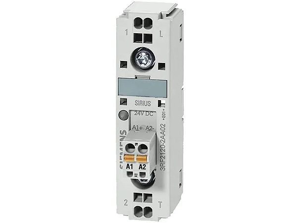 Relé De Estado Sólido De 1 Fase Largura Da Estrutura 22,5 Mm 50 A 24-230 V / 110-230 V Ca Terminal De Mola Para Montagem Em Superfícies De Resfriamento Existentes Relé Semi-Condutor Sirius 3RF21 Para A Comutação De Cargas 3RF2150-2AA22 Siemens