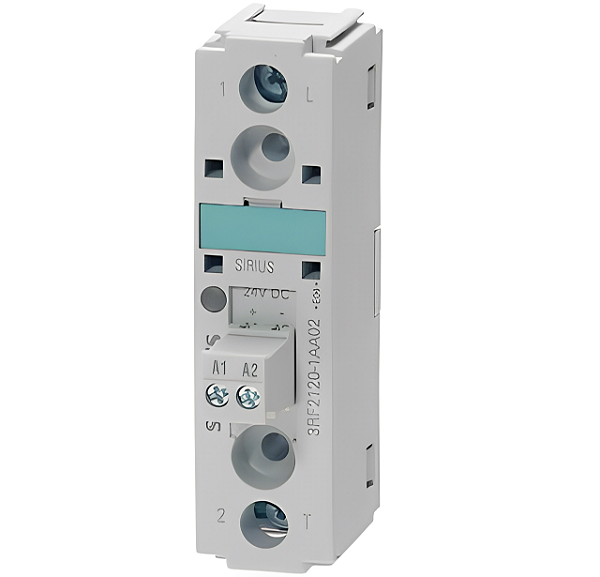 Relé De Estado Sólido De 1 Fase Largura Da Estrutura 22,5 Mm 90 A 24-230 V / 110-230 V Ca Terminais Com Parafuso Para Montagem Em Superfícies De Resfriamento Existentes Relé Semi-Condutor Sirius 3RF21 Para A Comutação De Cargas 3RF2190-1AA22 Siemens