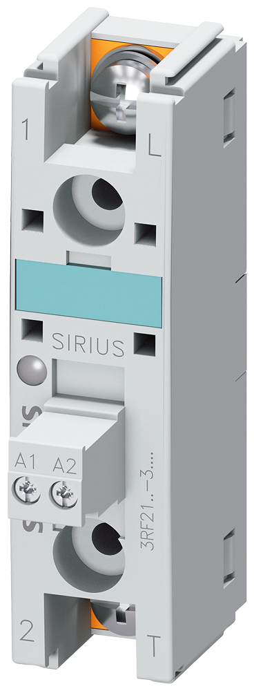 Relé De Estado Sólido De 1 Fase Largura Da Estrutura 22,5 Mm 90 A 48-460 V / 4-30 V Cc Conexão Do Cabo Anelar Para Montagem Em Superfícies De Resfriamento Existentes Relé Semi-Condutor Sirius 3RF21 Para A Comutação De Cargas 3RF2190-3AA44 Siemens