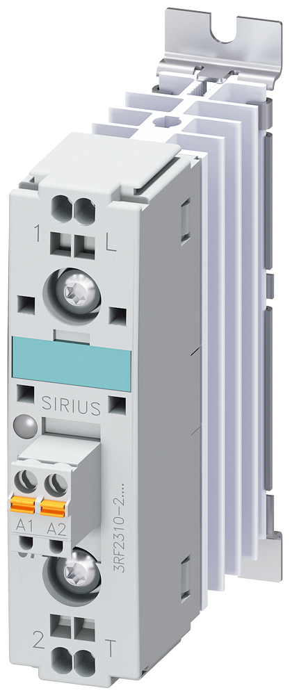 Contator Semicondutor De 1 Fase Ca 51 / 10 A / 40 C 24-230 V / 24 V Cc Conexão De Mola Protecção Semi-Condutor Sirius 3RF23 Para A Comutação De Cargas Óhmicas/Indutivas Por Exemplo De Aquecedores Ou Válvulas Numa Unidade De 3RF2310-2AA02 Siemens