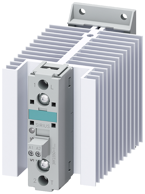 Contator Semicondutor De 1 Fase Ca 51 / 50 A / 40 C 24-230 V / 24 V Cc Conexão Parafusada Protecção Semi-Condutor Sirius 3RF23 Para A Comutação De Cargas Óhmicas/Indutivas Por Exemplo De Aquecedores Ou Válvulas Numa Unidade De 3RF2350-1AA02 Siemens