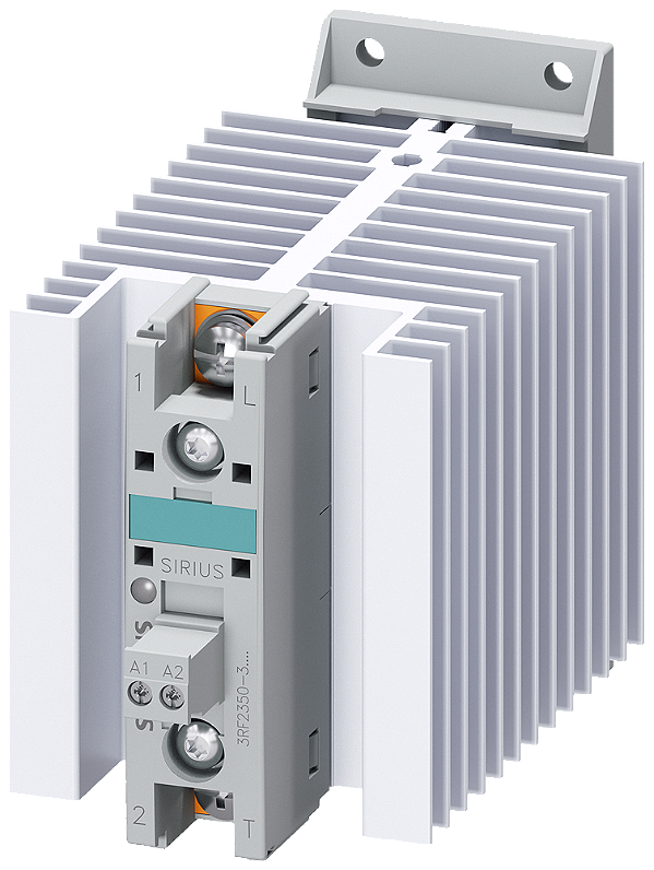 Contator Semicondutor De 1 Fase Ca 51 / 50 A / 40 C 48-460 V / Cc 4-30 V Conexão Do Cabo Anelar Protecção Semi-Condutor Sirius 3RF23 Para A Comutação De Cargas Óhmicas/Indutivas Por Exemplo De Aquecedores Ou Válvulas Numa 3RF2350-3AA44 Siemens