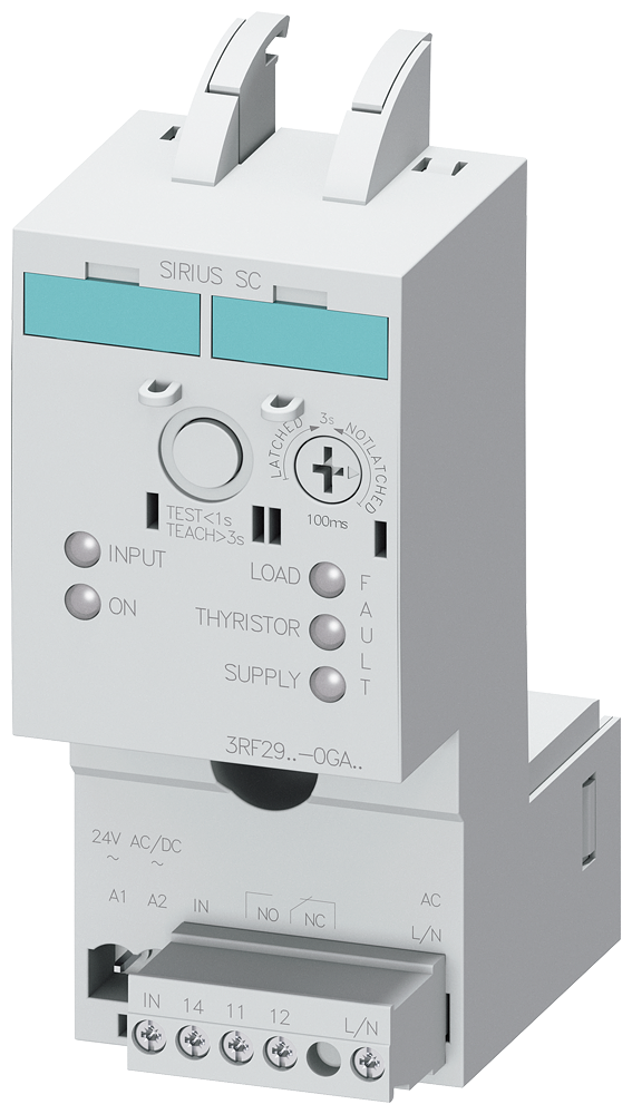 Monitoração De Carga Extended Faixa De Corrente 50 A / 40 ºC 110 230 V / CA/24 V Cc Para Relé Semicondutor / Contator Simples Eficiente E Sempre Atual - O Sistema De Componentes Modulares Sirius 3RF2950-0GA13 Siemens