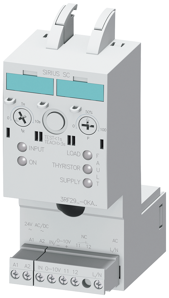 Variador De Potência Faixa De Corrente 90 A / 40 C 110 230 V / CA/24 V Cc Com Monitoração De Carga Parcial Para Relé Semicondutor / Contator Simples Eficiente E Sempre Atual - O Sistema De Componentes Modulares Sirius 3RF2990-0KA13 Siemens