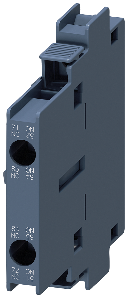 Primeiro Interruptor Auxiliar Lateral 1 Contato Normalmente Aberto 1 Contato Normalmente Fechado Conexão Parafusada Para Contatores Interruptor Auxiliar Sirius 3RH19 Para A Ampliação De Contactos Auxiliares No Circuito De 3RH1921-1EA11 Siemens