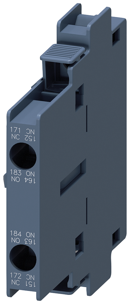 Segundo Lateral Interruptor Auxiliar 1 Contato Normalmente Aberto 1 Contato Normalmente Fechado Conexão Parafusada Para Contatores Interruptor Auxiliar Sirius 3RH19 Para A Ampliação De Contactos Auxiliares No Circuito De 3RH1921-1KA11 Siemens