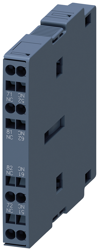 Primeiro Interruptor Auxiliar Lateral 2 Contatos Normalmente Fechados Conexão De Mola Para Contatores Interruptor Auxiliar Sirius 3RH19 Para A Ampliação De Contactos Auxiliares No Circuito De Corrente De Comando Este Interruptor 3RH1921-2EA02 Siemens
