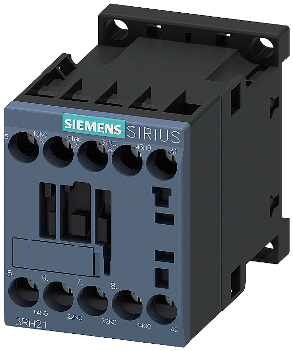 Contator Auxiliar 2 Na + 2 Nf 240 V Ca 50/60 Hz Terminal Com Parafuso Tamanho Da Estrutura S00 Contactor Auxiliar Sirius Para A Comutação De Sinais De Controlo No Circuito De Corrente De Comando Os Contactores Auxiliares Sirius 3RH2122-1AU00 Siemens