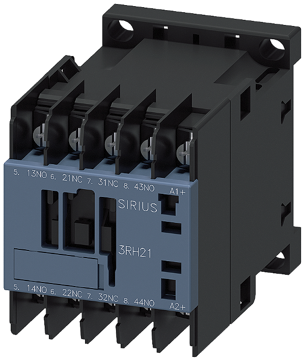 Contator Aux. 2Na+2Nf 125Vcc 50/60Hz 3RH2122-4BG40 SIEMENS