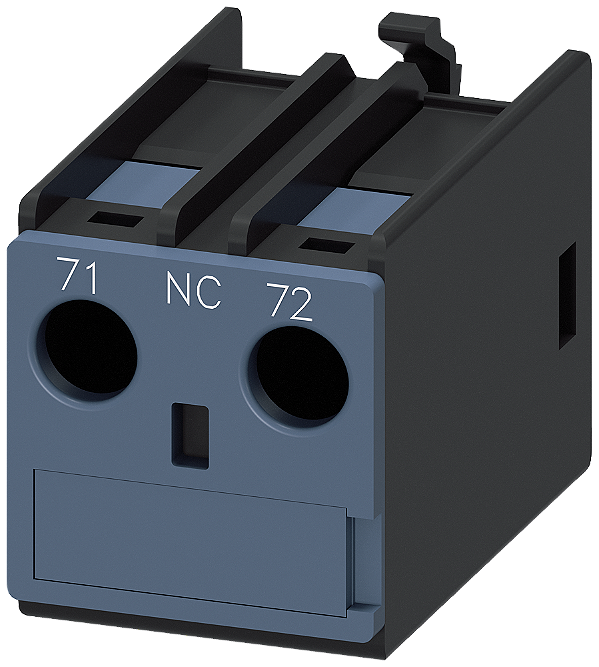 Interruptor Auxiliar No Lado Frontal 1 Nf 71/72 Caminho De Corrente 1 Nf Entrada De Cabo Por Cima Conexão Parafusada Para Contatores E Contatores Auxiliares Interruptor Auxiliar Sirius 3RH29 Para A Ampliação De Contactos 3RH2911-1AA01 Siemens