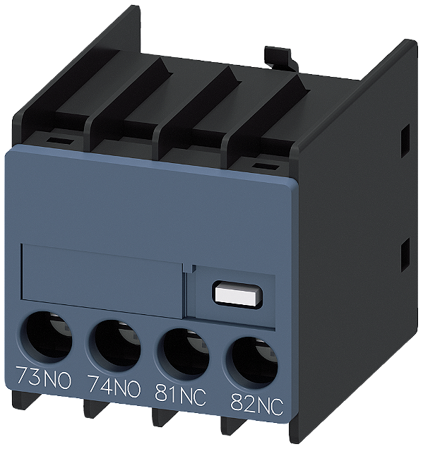 Interruptor Auxiliar No Lado Frontal 1 Na + 1 Nf 73/74 81/82 Caminho De Corrente 1 Na 1 Nf Entrada De Cabo Por Baixo Conexão Parafusada Para Contatores E Contatores Auxiliares Interruptor Auxiliar Sirius 3RH29 Para A Ampliação 3RH2911-1MA11 Siemens