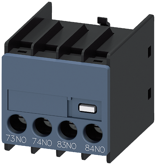Interruptor Auxiliar No Lado Frontal 2 Na 73/74 83/84 Caminho De Corrente 1 Na 1 Na Entrada De Cabo Por Baixo Conexão Parafusada Para Contatores E Contatores Auxiliares Interruptor Auxiliar Sirius 3RH29 Para A Ampliação De 3RH2911-1MA20 Siemens