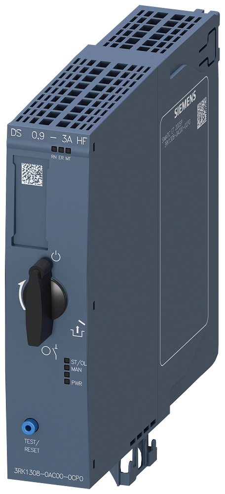 Motor De Partida Direta De Característica Superior Comutável Eletronicamente Proteção Eletrônica De Sobrecarga Até 1,1 Kw / 400 V Faixa De Ajuste 0,9 3A Profienergy Opção 3DI/módulo Lc Dispositivos De Arranque Direto 3RK1308-0AC00-0CP0 Siemens