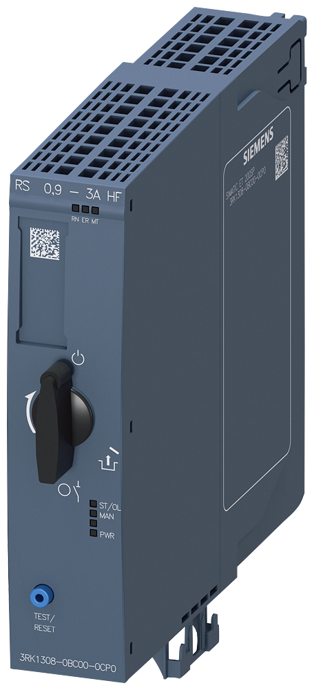 Motor De Partida Reversa De Característica Superior Comutável Eletronicamente Proteção Eletrônica De Sobrecarga Até 1,1 Kw / 400 V Faixa De Ajuste 0,9 3A Profienergy Opção 3DI/módulo Lc Dispositivos De Arranque De Inversão 3RK1308-0BC00-0CP0 Siemens