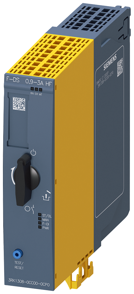 Motor De Partida Direta Failsafe Característica Superior Comutável Eletronicamente Proteção Eletrônica De Sobrecarga Até 1,1 Kw / 400 V Faixa De Ajuste 0,9 3A Profienergy Opção 3DI/módulo Lc Dispositivos De Arranque Direto 3RK1308-0CC00-0CP0 Siemens