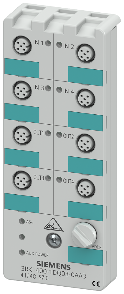 Mód.Dig.K60 4E/4S,Pnp,E 200Ma,S1A,24Vcc 3RK1400-1DQ03-0AA3 SIEMENS