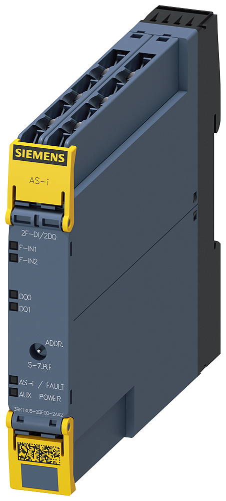 Módulo Compacto Asisafe Slimline SC17 5F Segurança Digital 2F-DI/2DQ IP20 2 X Entrada Para Sensores Mecânicos 2 X Saída Padrão 24 V Cc Alimentação De Saída Comutável Terminais De Parafuso Largura Da Estrutura 17,5 Mm 3RK1405-2BE00-2AA2 Siemens