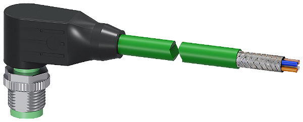 Cabo De Conexão De Barramento Para Profinet Confeccionado De Um Lado De 4 Fios Blindado Confeccionado Com 1 X M12 Codificação D Comprimento 10 M Para A Ligação Dos Aparelhos Sirius Estão Disponíveis Linhas De Barramento De 3RK1902-2HC10 Siemens