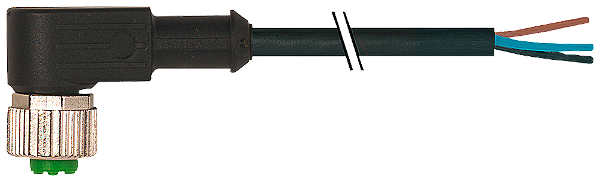 Linha De Comando Confeccionado De Um Lado Bucha M12 Angulada De 4 Polos Com Cabo De 5 M 4 X 0,34 mm2 Codificação A Máximo 4 A Superfície Periférica Pur Preto Para A Ligação Dos Aparelhos Sirius Estão Disponíveis Linhas De 3RK1902-4GB50-4AA0 Siemens
