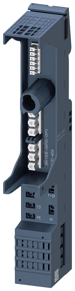 Unidade De Base BU30-MS6 Com F-Di Para Motor De Arranque Et 200SP Sem Alimentação Baseunit Simatic Et 200SP Para Inclusão Dos E-Starter E Partidas De Motor Et 200SP No Sistema Et 200SP Incl Alimentação De Energia E 3RK1908-0AP00-0FP0 Siemens