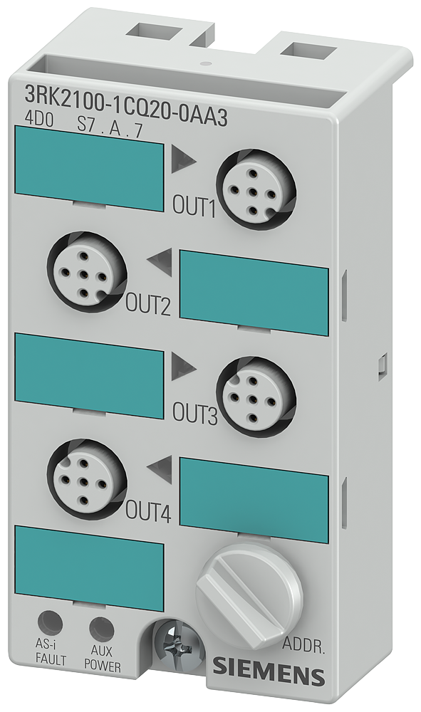 Modulo Asi K45 3.0 Ip67 4Xdo 3RK2100-1CQ20-0AA3 SIEMENS