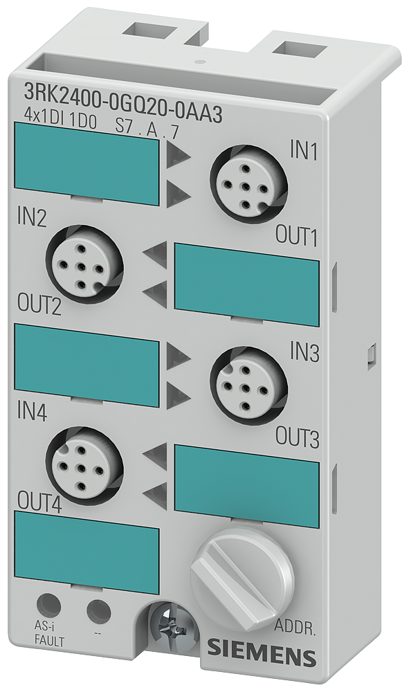 Modulo Asi K45 3.0 Ip67 4X1Di/1Do 200Ma 3RK2400-0GQ20-0AA3 SIEMENS