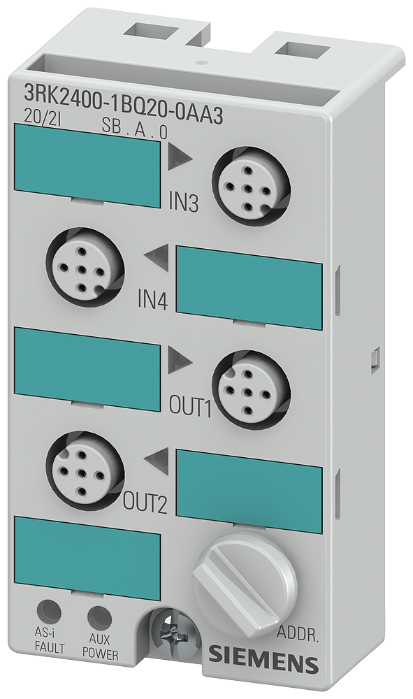 Modulo Asi K45 Ip67 2E/2S Pnp 2A 4Xm12 3RK2400-1BQ20-0AA3 SIEMENS